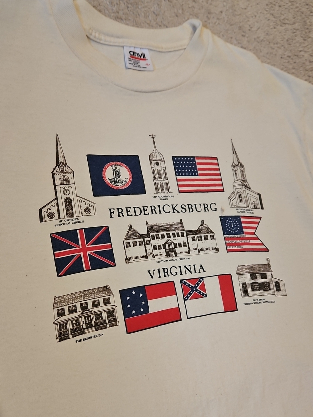 Vintage Fredericksburg Virginia Graphic Tee